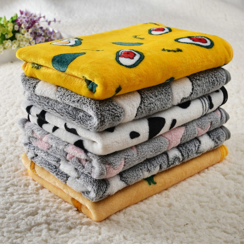 Pet Dog Soft Fleece Bed Blanket