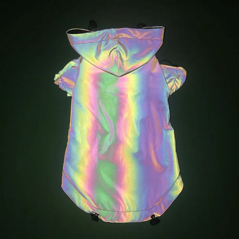 Pet Dog Flashing Hoodie Waterproof Reflective