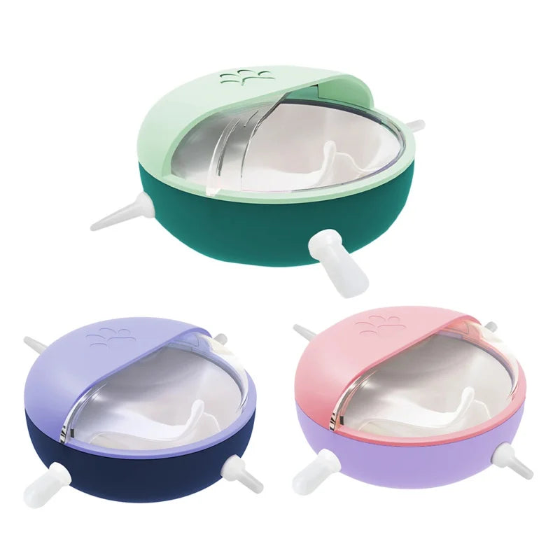 Pet Dog Bubble Milk Bowl Feeder with Nipples