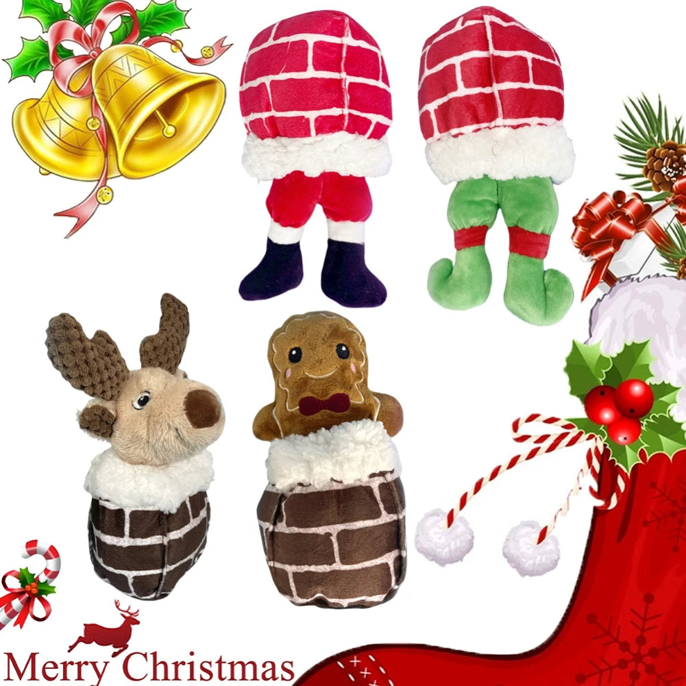 Christmas Santa Claus Pet Dog Toys