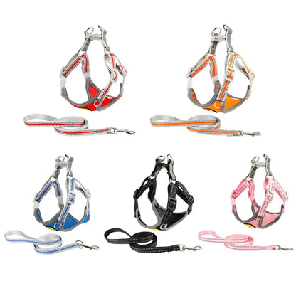 Reflective Pet Dog Harness With Leash Set