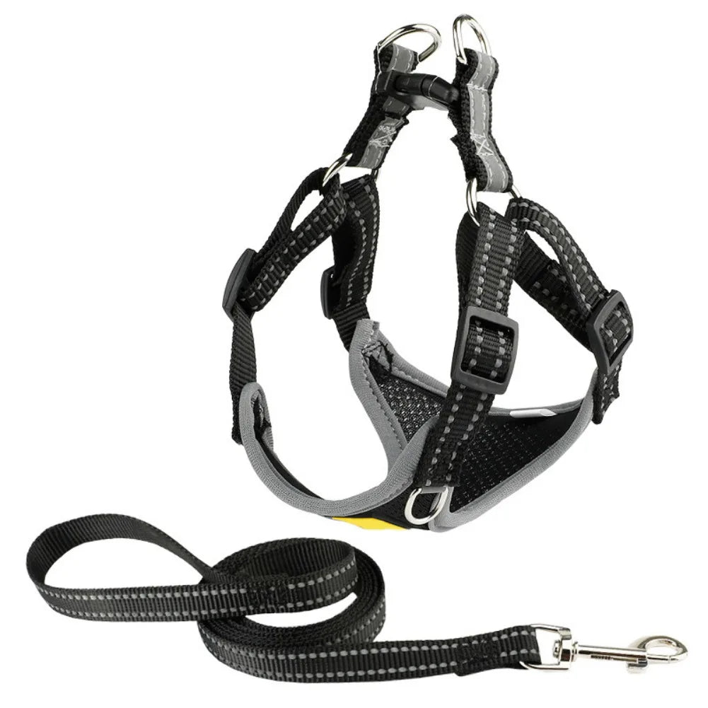 Reflective Pet Dog Harness With Leash Set