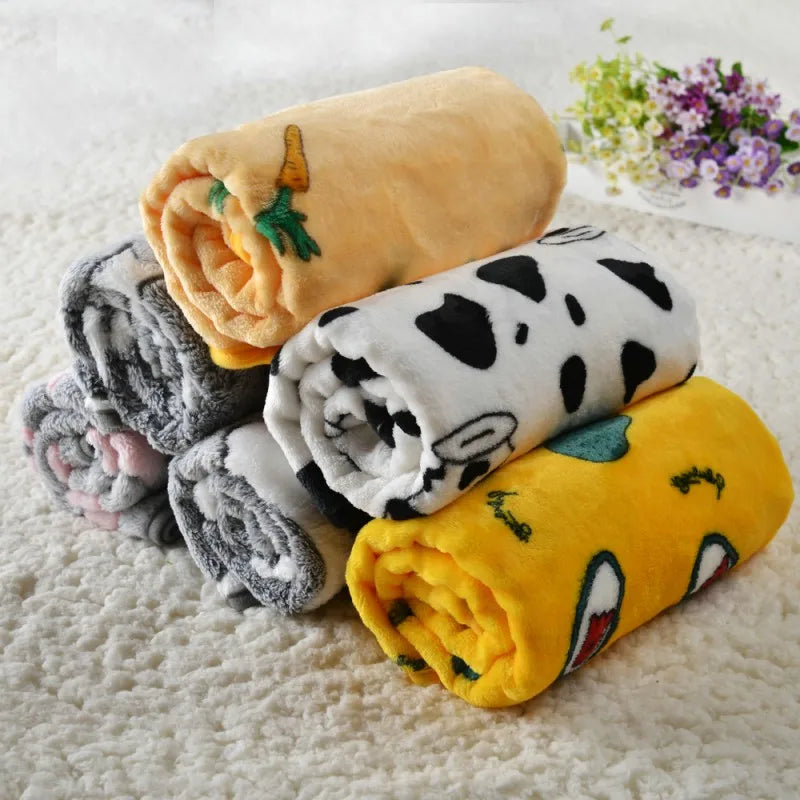 Pet Dog Soft Fleece Bed Blanket