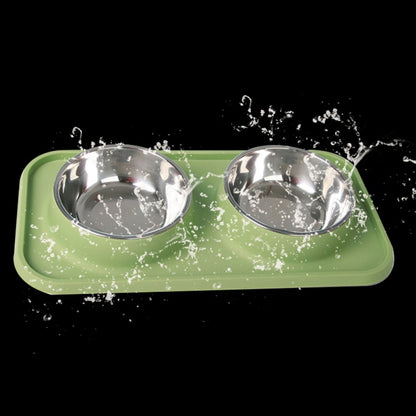 Anti-skidding Pet Dog Double Bowl