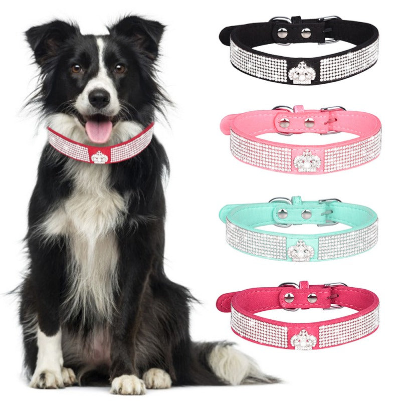 Pet Dog Diamond Inlaid Collar