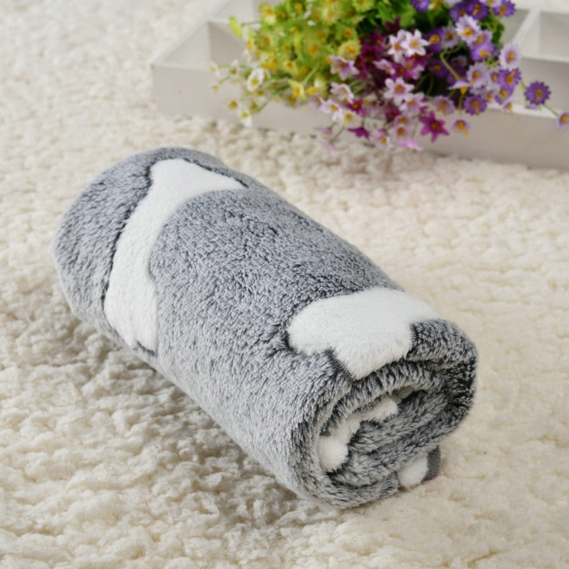 Pet Dog Soft Fleece Bed Blanket