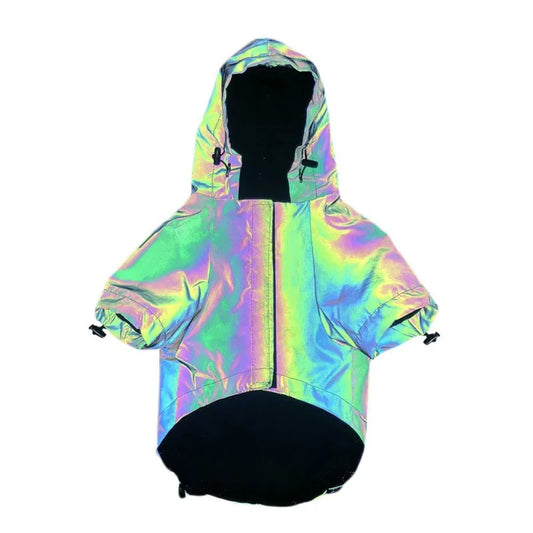 Pet Dog Flashing Hoodie Waterproof Reflective