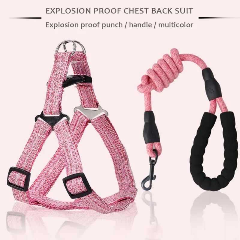 Nylon Pet Dog Harness No Pull Adjustable