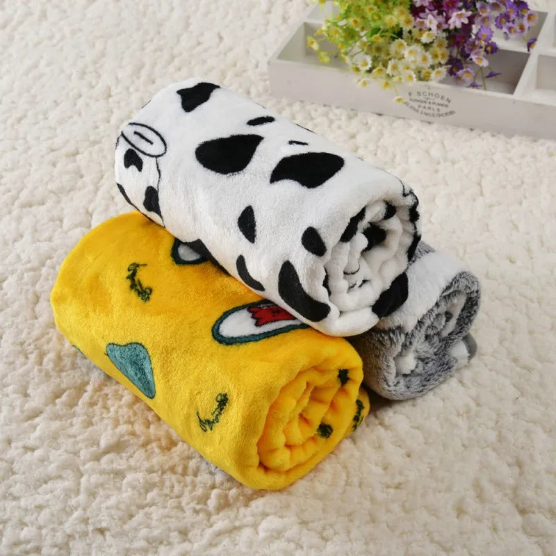 Pet Dog Soft Fleece Bed Blanket