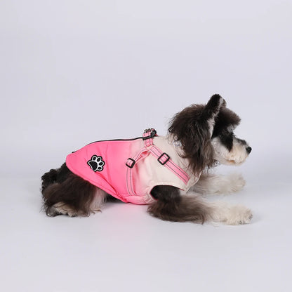 Waterproof Pet Dog Jacket With Harness