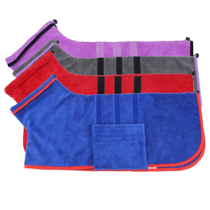 Pet Dog Microfiber Bathrobe Towel