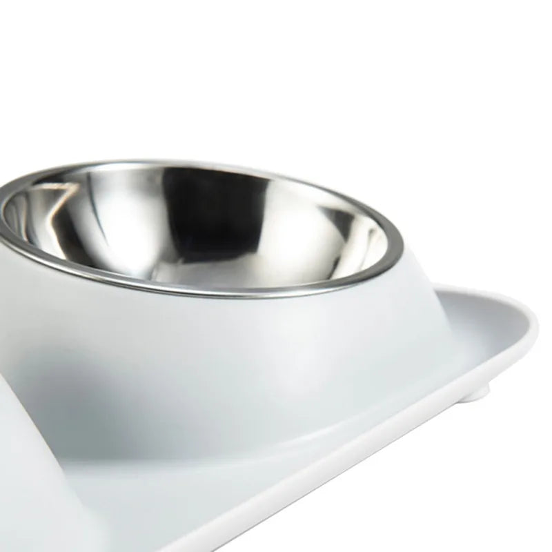 Stainless Steel Pet Dog Double Bowl