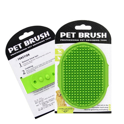 Pet Dog Rubber Glove Hair Massage Brush