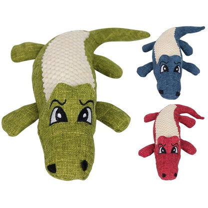 Interactive Cartoon Animal Plush Crocodile Shape Toy