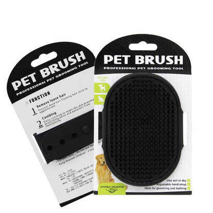 Pet Dog Rubber Glove Hair Massage Brush