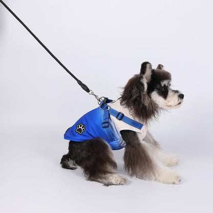 Waterproof Pet Dog Jacket With Harness