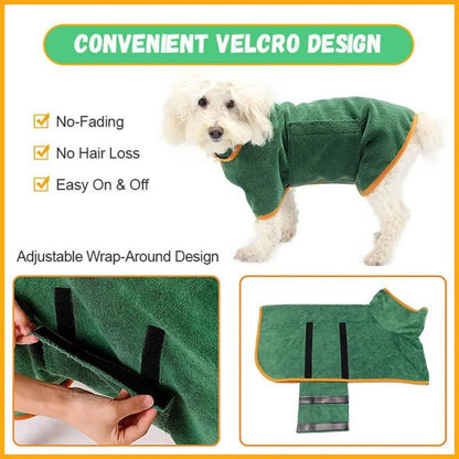 Pet Dog Towel Super Absorbent Bathrobe towel