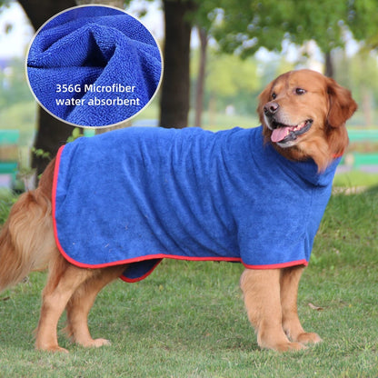 Pet Dog Microfiber Bathrobe Towel