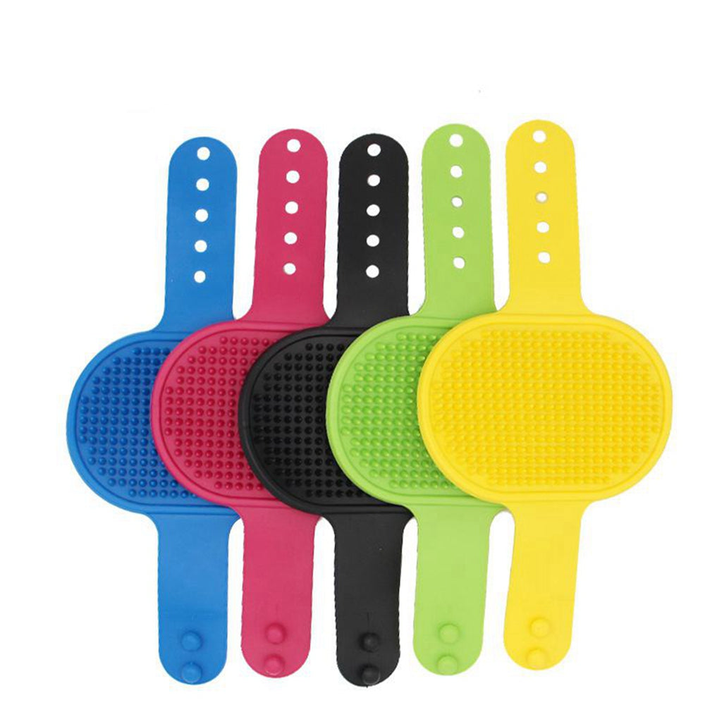 Pet Dog Rubber Glove Hair Massage Brush