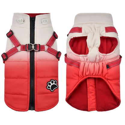 Waterproof Pet Dog Jacket With Harness