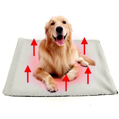 Pet Dog Self-Heating Blanket Fluffy Blanket Mat