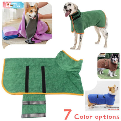 Pet Dog Towel Super Absorbent Bathrobe towel