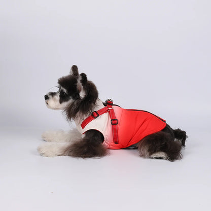 Waterproof Pet Dog Jacket With Harness