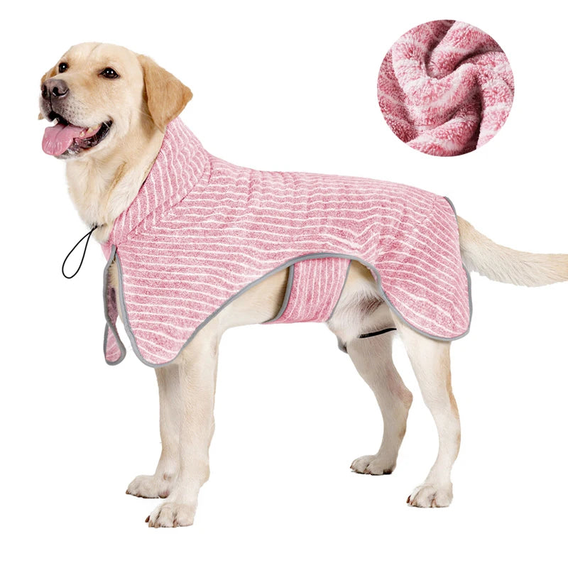 Pet Dog Drying Coat Absorbent Bathrobe Towel