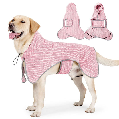 Pet Dog Drying Coat Absorbent Bathrobe Towel