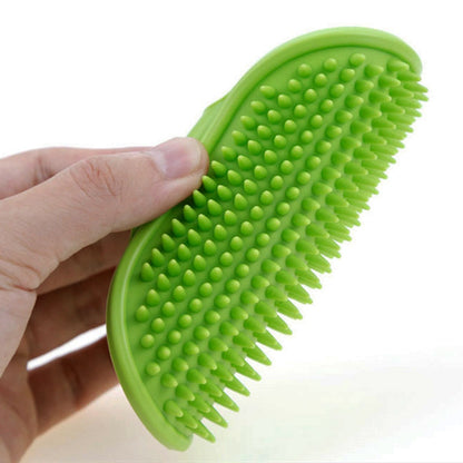 Pet Dog Rubber Glove Hair Massage Brush