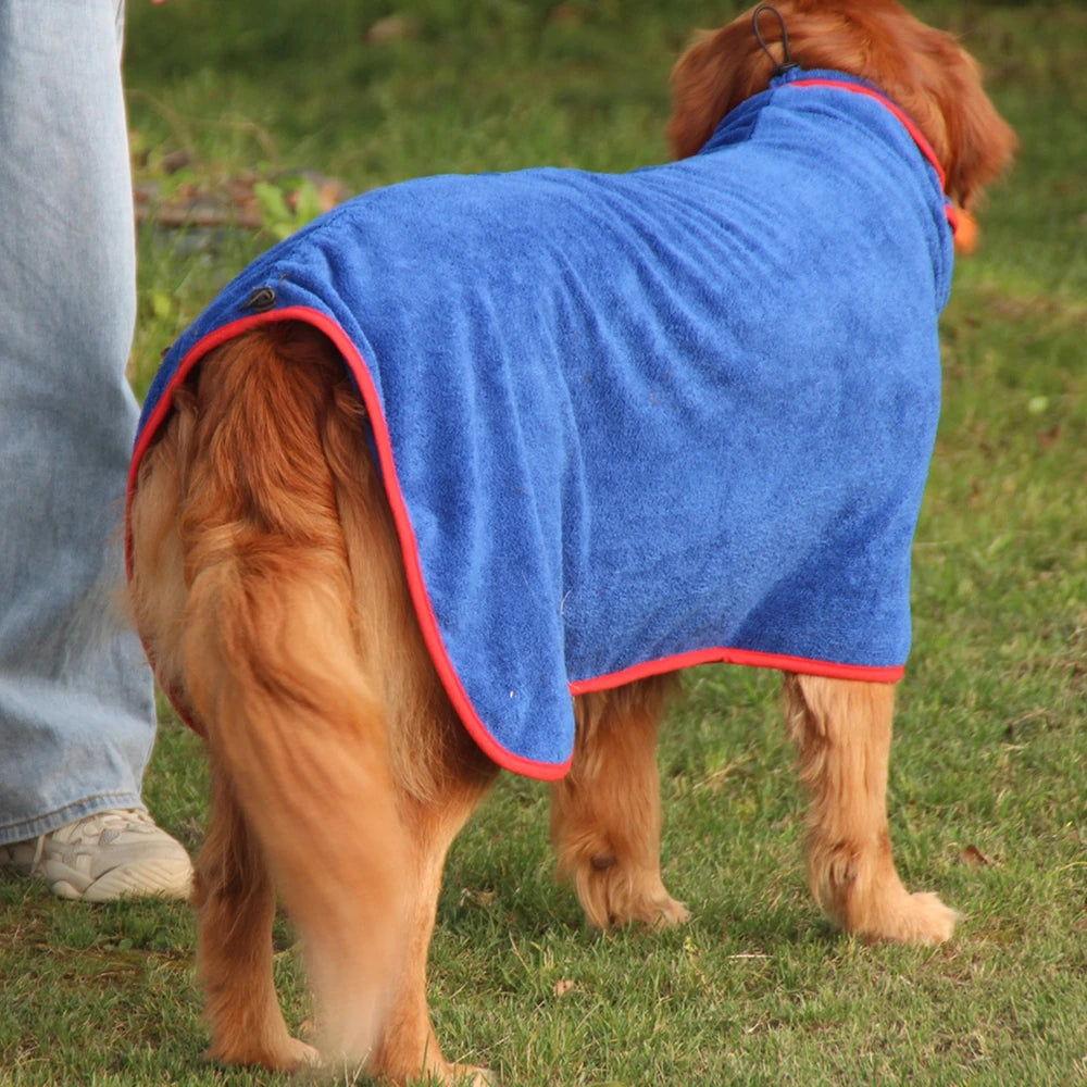 Pet Dog Microfiber Bathrobe Towel