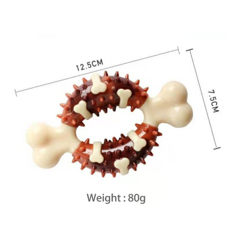 Pet Dog Ring Cleaning Teeth Bones Toy