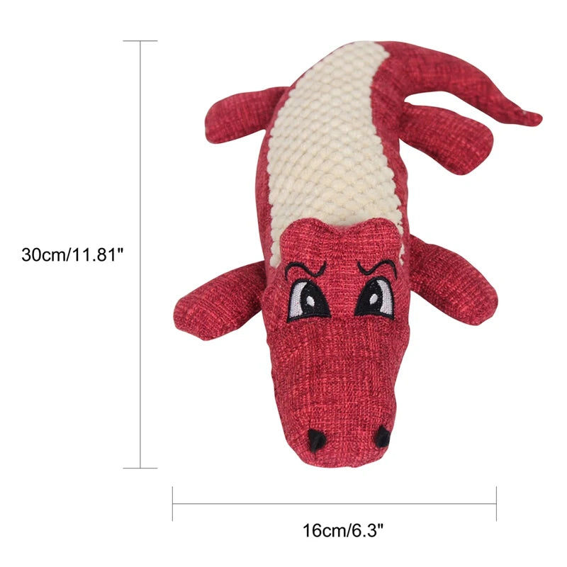 Interactive Cartoon Animal Plush Crocodile Shape Toy