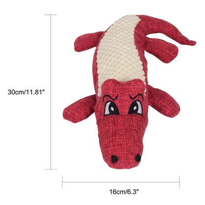 Interactive Cartoon Animal Plush Crocodile Shape Toy